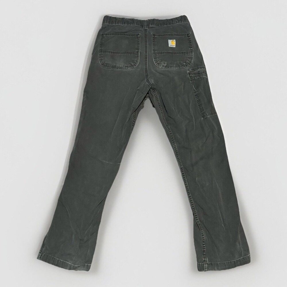 Size 31 X 32 Carhartt Grey Carpenter Work Pants Used Condition